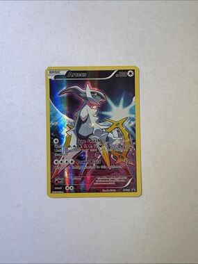 Pokemon Arceus Holofoil Trading Card - Yellow Border, Multicolor Holographic